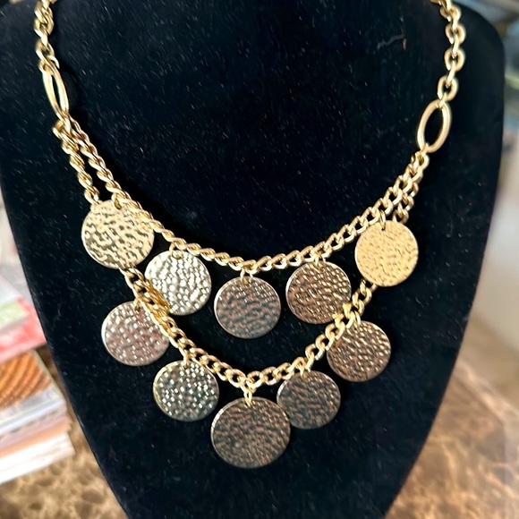 GOLDTONE chain and decorative disks - Picture 2 of 10